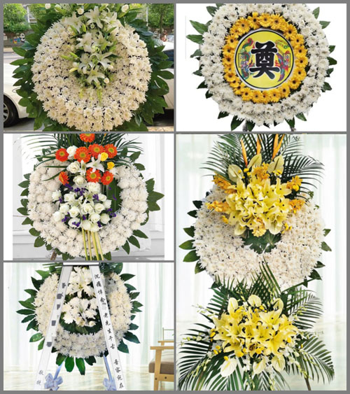 四川成都简阳市玉成乡花圈速递